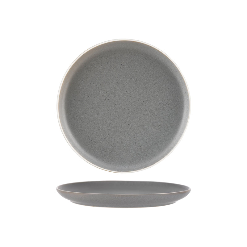 Tablekraft Urban Grey Round Coupe Plate 268mm