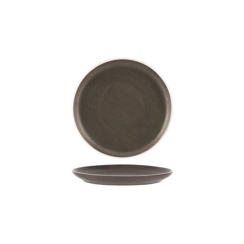 Tablekraft Urban Dark Grey Round Coupe Plate 203mm