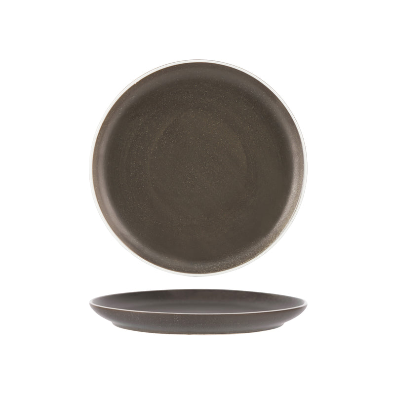 Tablekraft Urban Dark Grey Round Coupe Plate 268mm