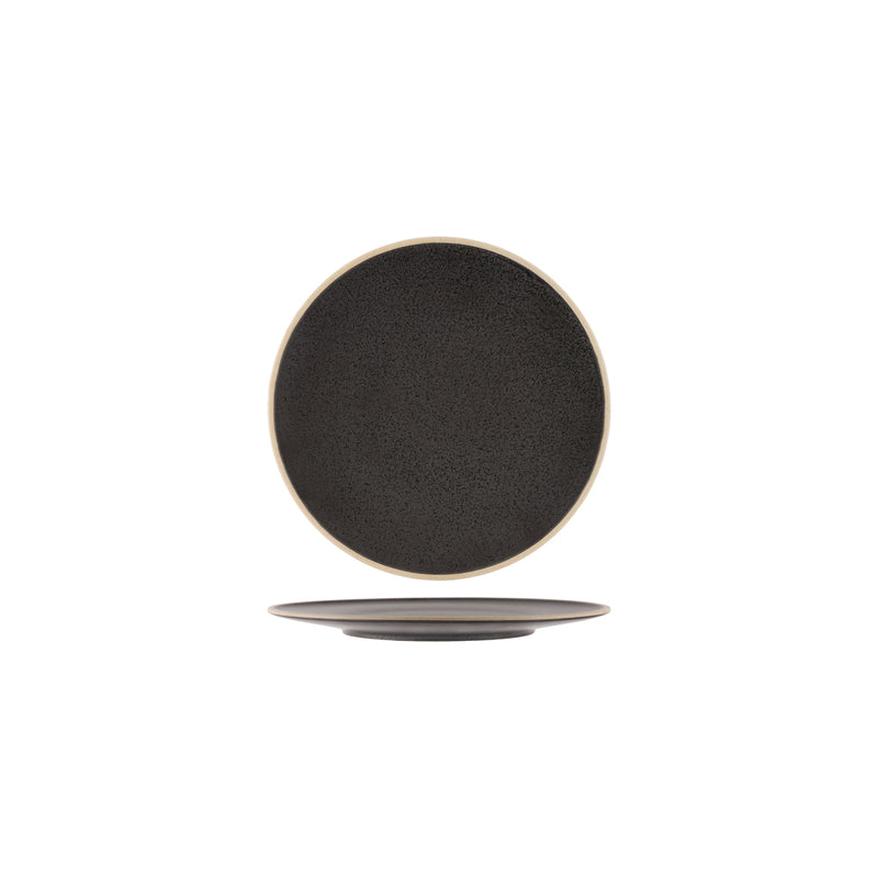 Tablekraft Soho Speckle Black Round Plate 210mm