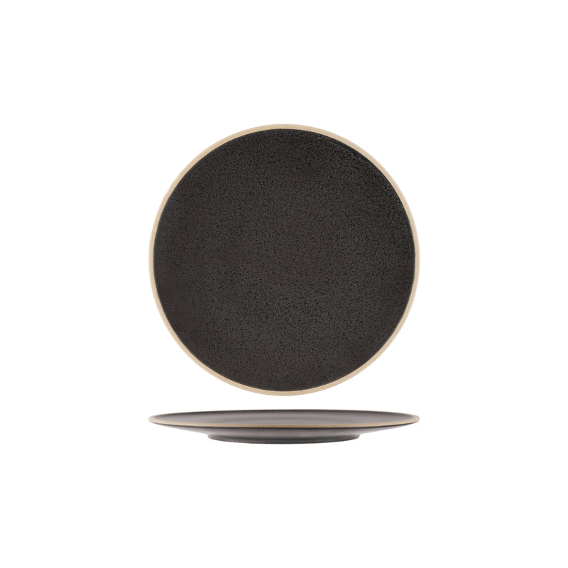 Tablekraft Soho Speckle Black Round Plate 257mm