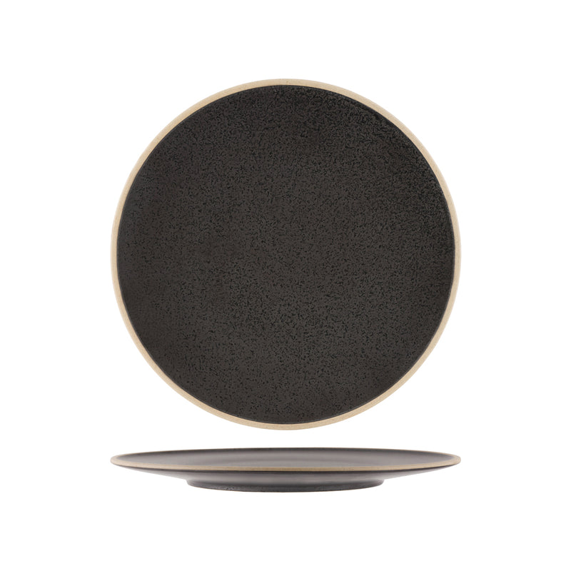 Tablekraft Soho Speckle Black Round Plate 290mm