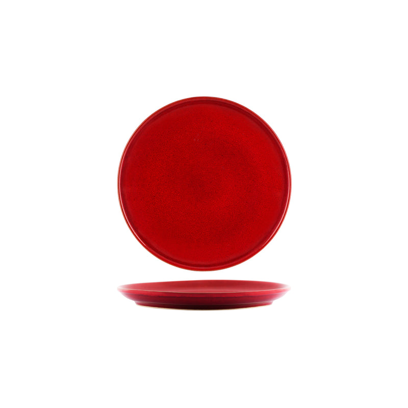 Artistica Reactive Red Round Plate 240mm