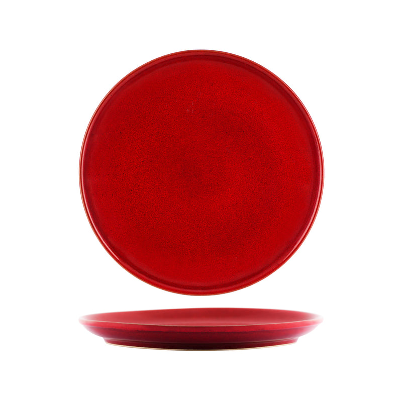 Artistica Reactive Red Round Plate 270mm