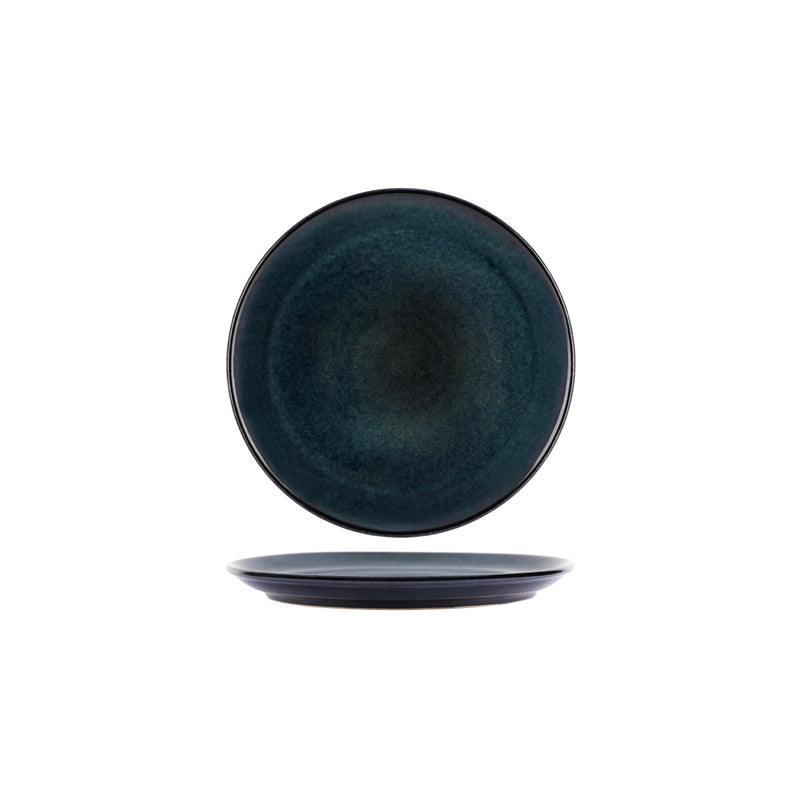 Artistica Midnight Blue Rolled Edge Round Plate 240mm