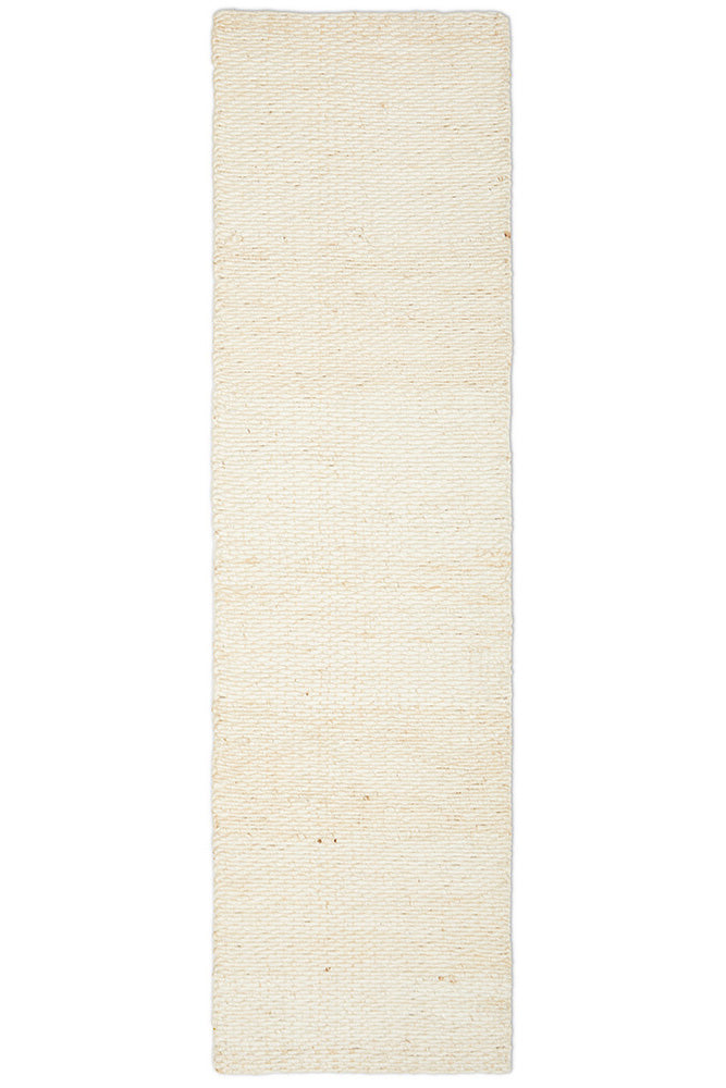 Hive White Runner Rug