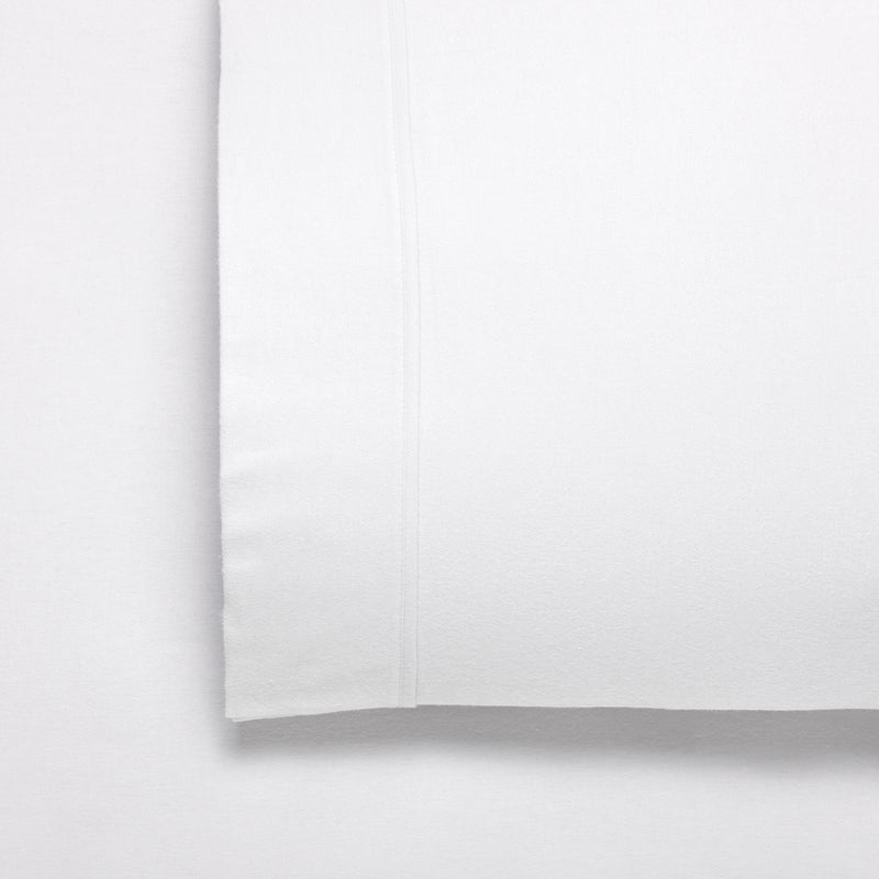 Fletcher 170gsm Cotton Twill Flannelette Sheet Set - White