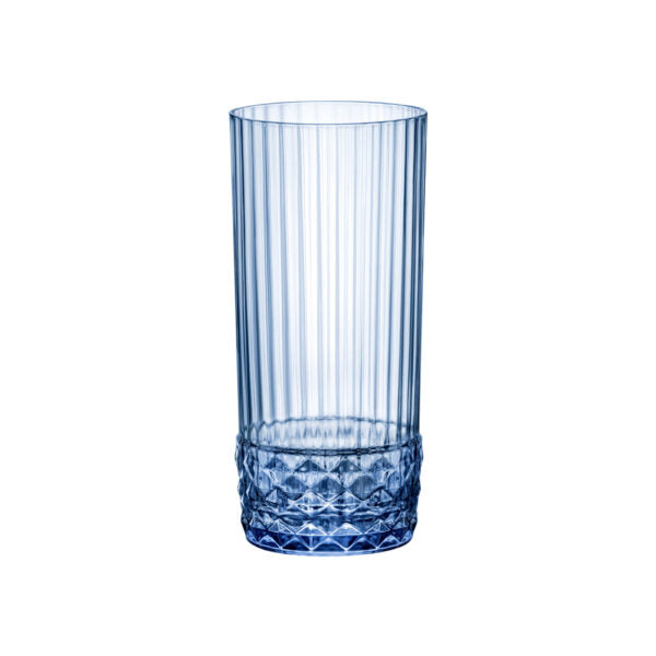 America 20's Cooler Glass Sapphire Blue 490ml