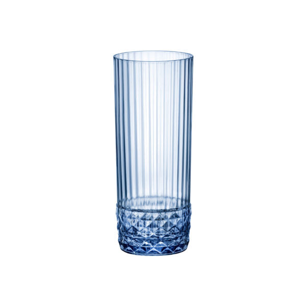 America 20's Long Drink Glass Sapphire Blue 400ml