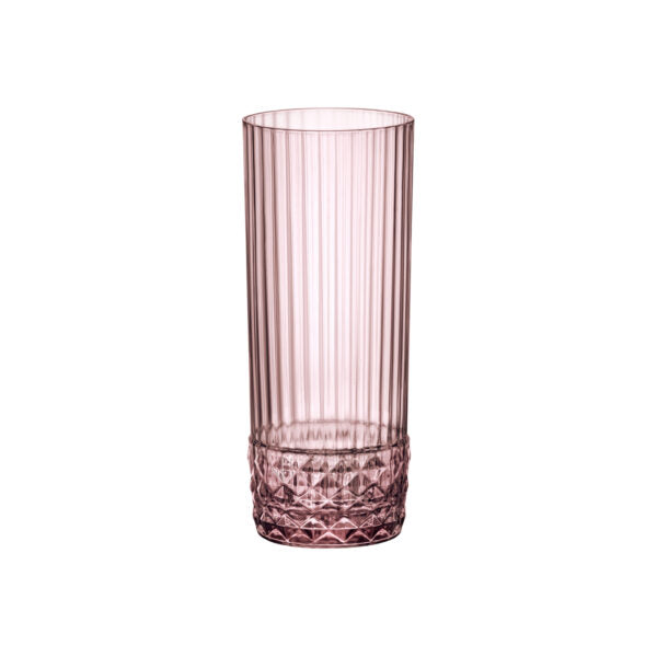 America 20's Long Drink Glass Lilac Rose 400ml