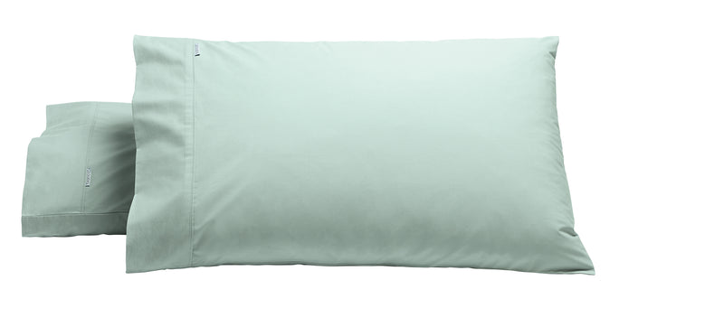 Heston 300 Thread Count Cotton Percale Standard Pillowcase - Sage