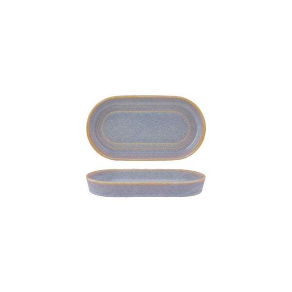 Urban Loft Azure Blue Oval Platter 180x98x25mm