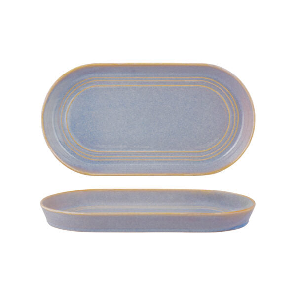 Urban Loft Azure Blue Oval Platter 305x165x30mm