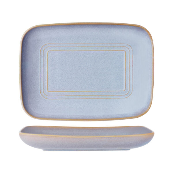 Urban Loft Azure Blue Rectangluar Server 365x265x55mm