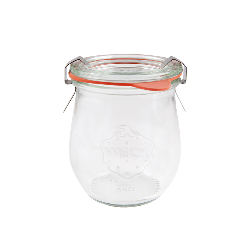 Complete Weck Glass Jar with Lids & Seals 220ml 70x80mm (762)