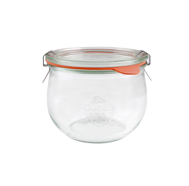Complete Weck Tulip Glass Jar with Lid 580ml 100x85mm(744)