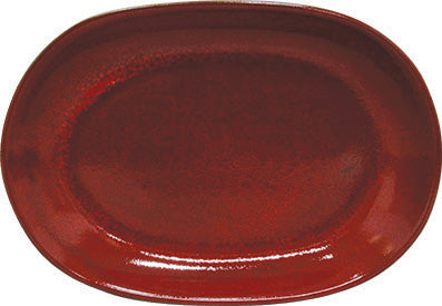Artistica Reactive Red Oval Serving Platter 305x210mm