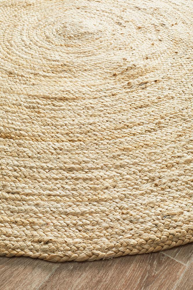 Jute Natural Bleached Round Rug