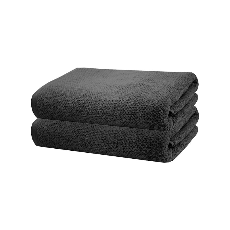 Angove Bath Towel - 2 Pack - Charcoal