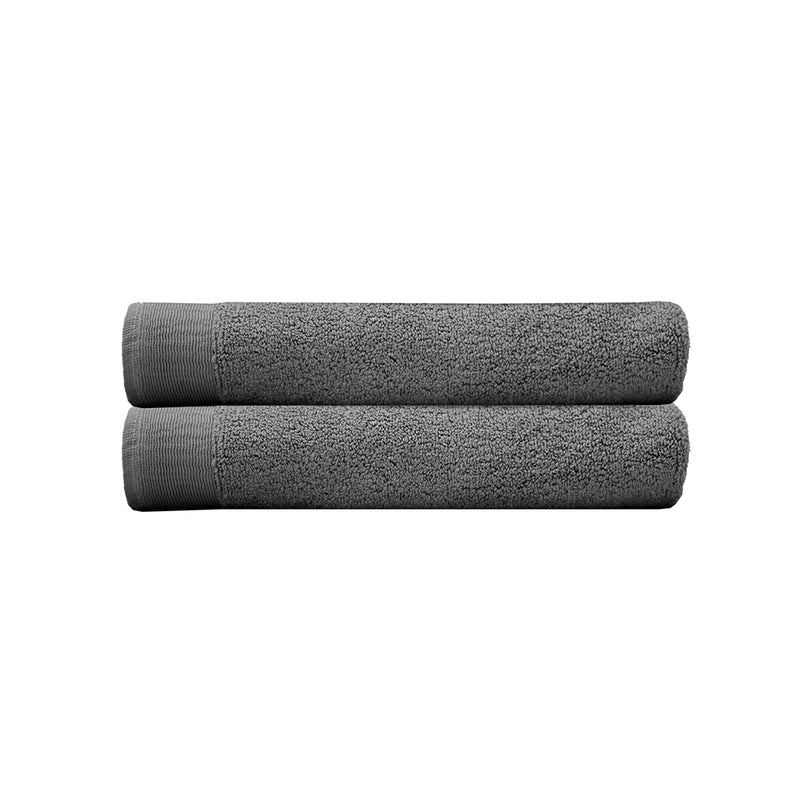 Elvire Bath Towel - 2 Pack - Pewter