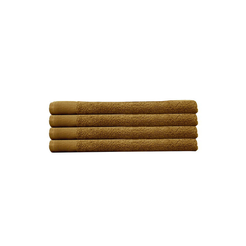 Elvire Hand Towel - 4 Pack - Tobacco