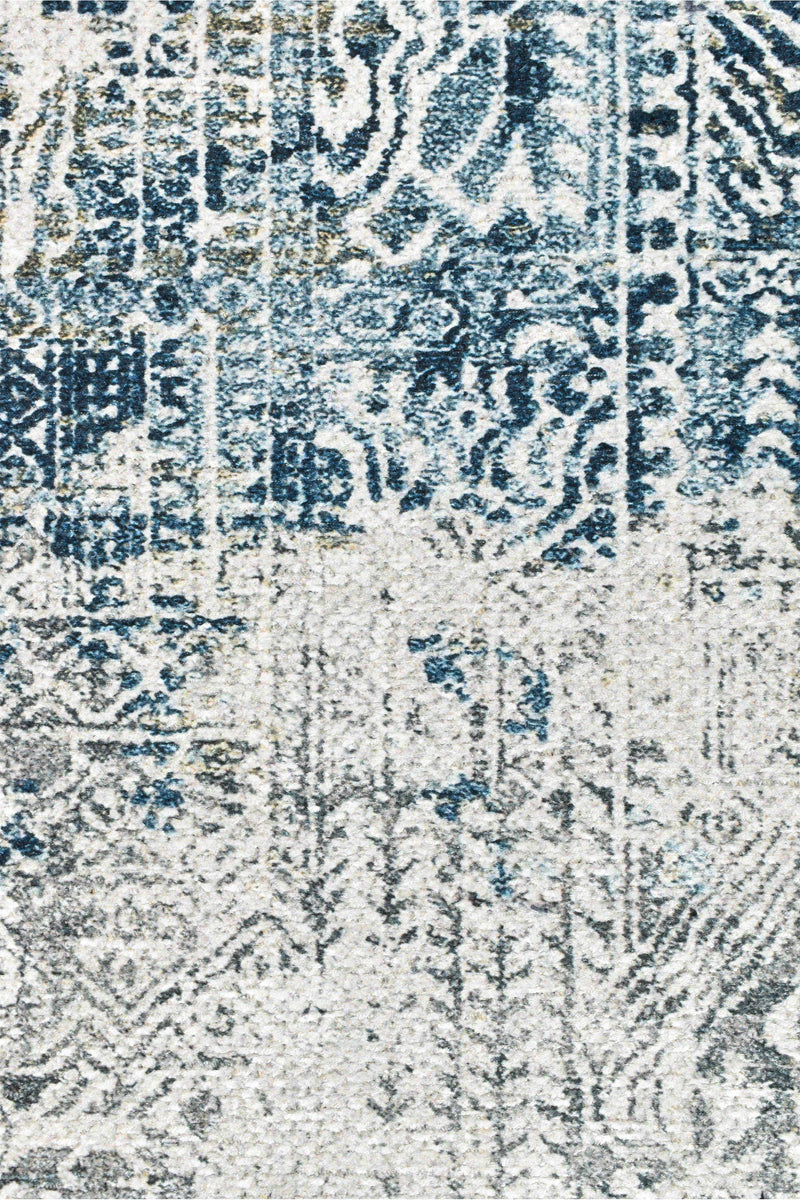 Ripper Abstract Blue Rug