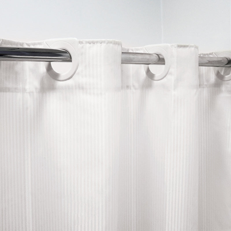 Polyester White Shower Curtain