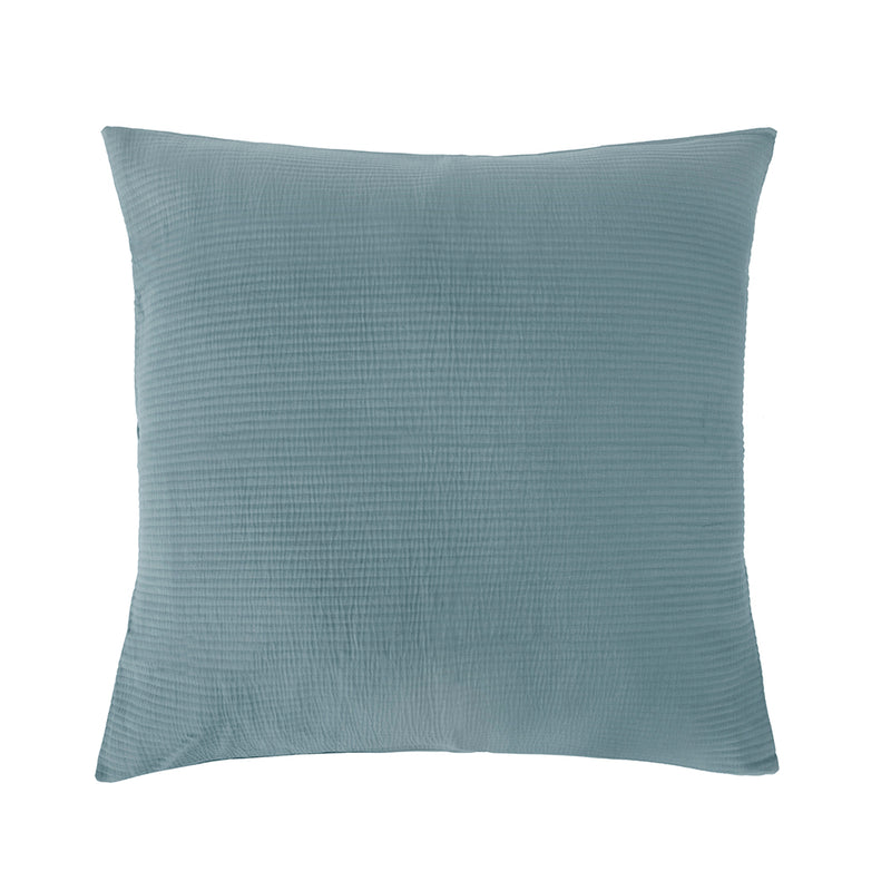 Grace Euro Pillowcase - Steel Blue