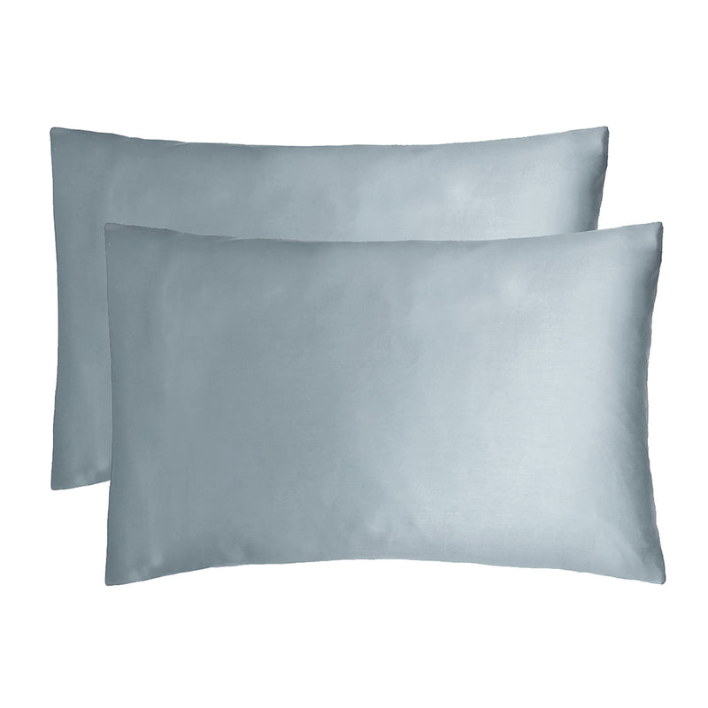Bamboo Satin Pillowcase - 2 Pack - Slate Blue
