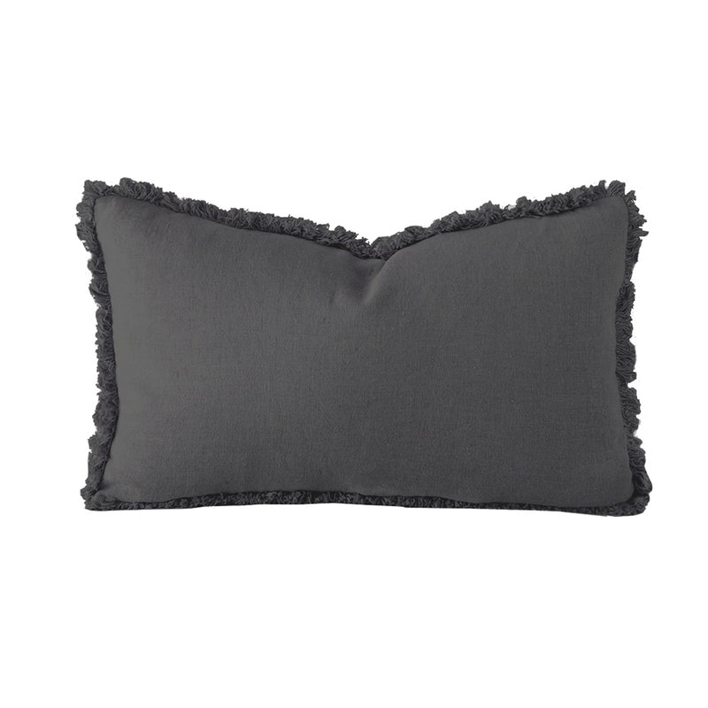 Linen Cushion - Charcoal