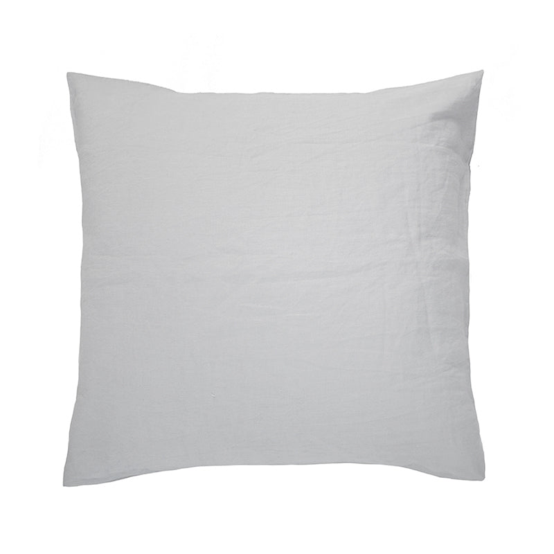 Linen Euro Pillowcase - Silver