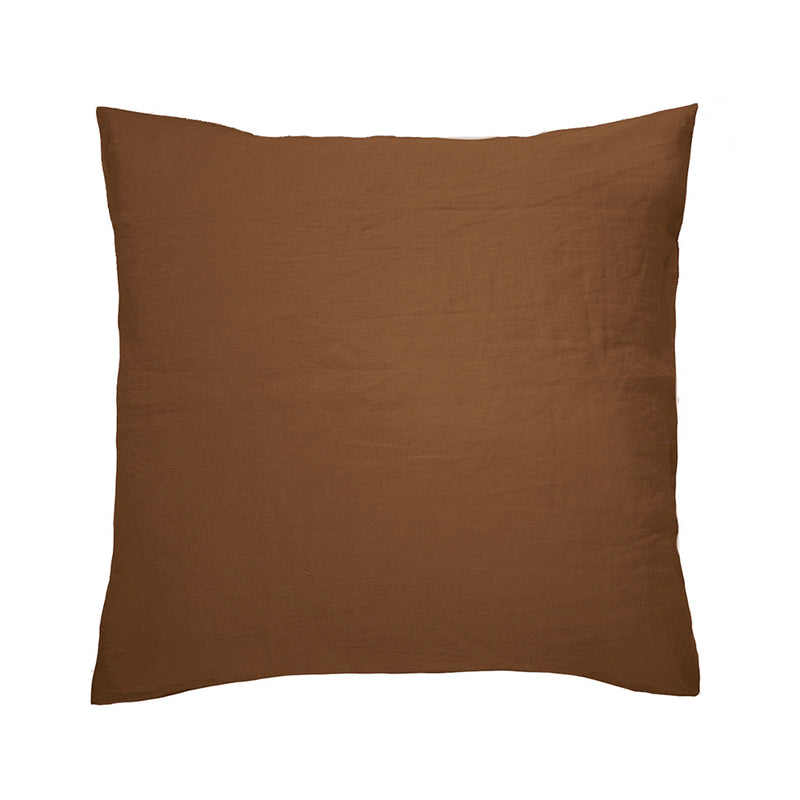 Linen Euro Pillowcase - Hazel