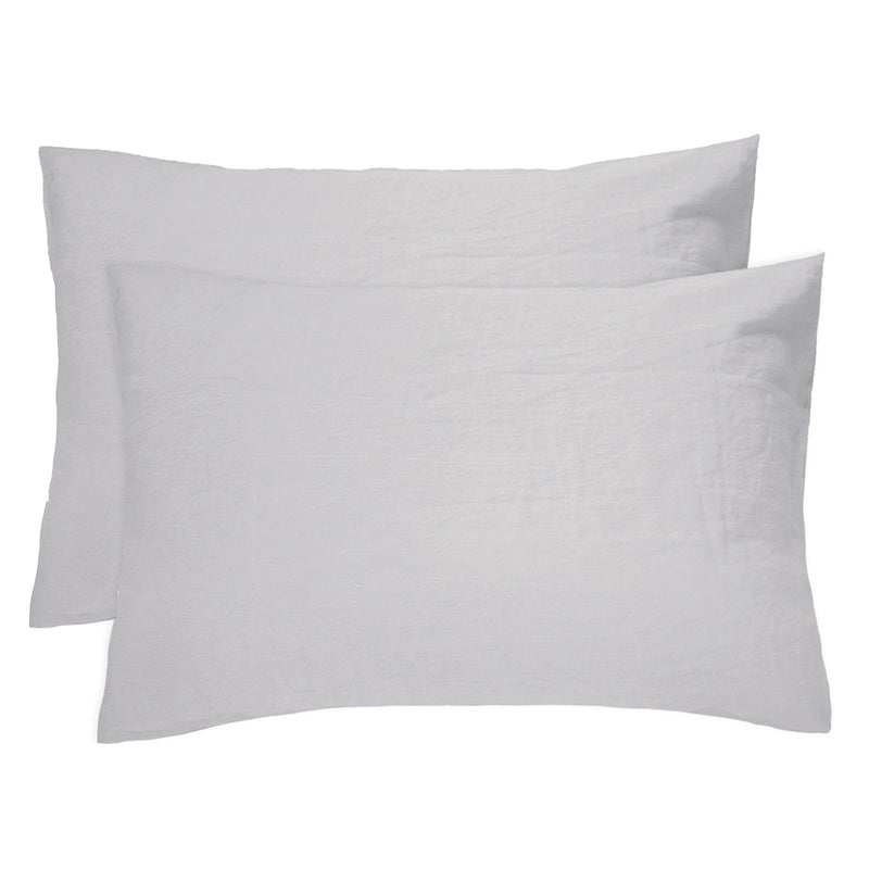 Linen Pillowcase - 2 Pack - Silver