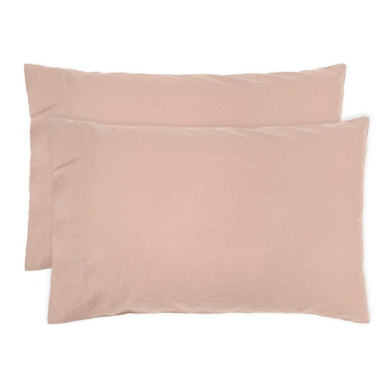 Temple Organic Cotton Pillowcase - 2 Pack - Rosewater