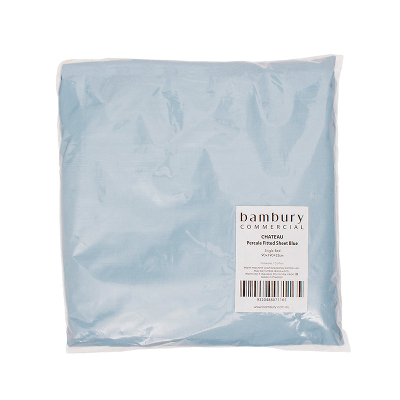 Chateau Fitted Sheet - Blue