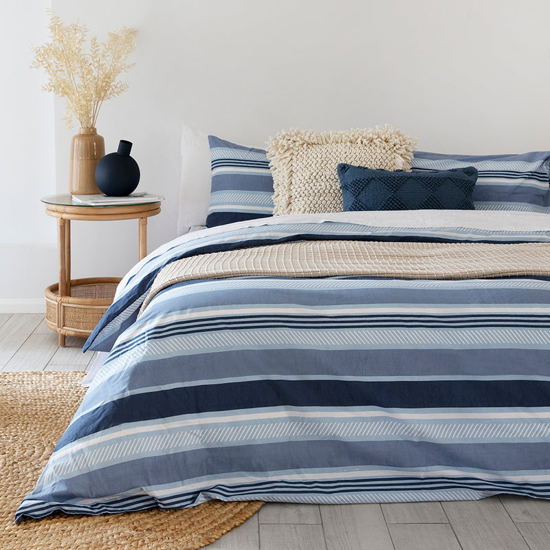 Indiana Blue Quilt Cover Set