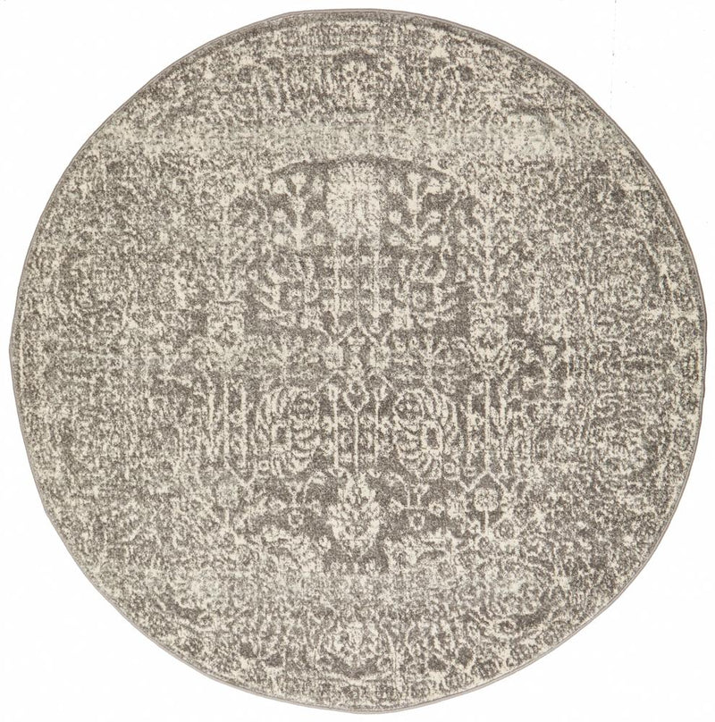 Homage Grey Round Rug