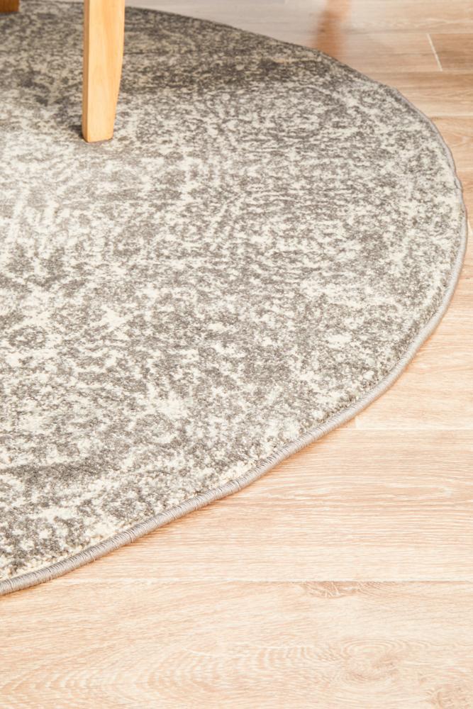 Homage Grey Round Rug