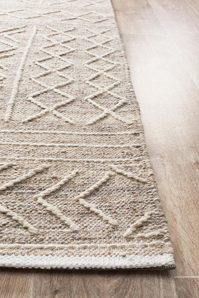 Arya Stitch Woven Natural Rug