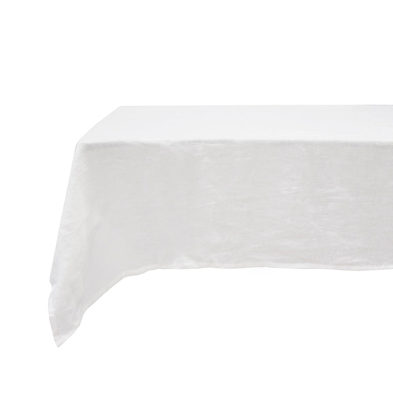 French Flax Linen Tablecloth - Ivory