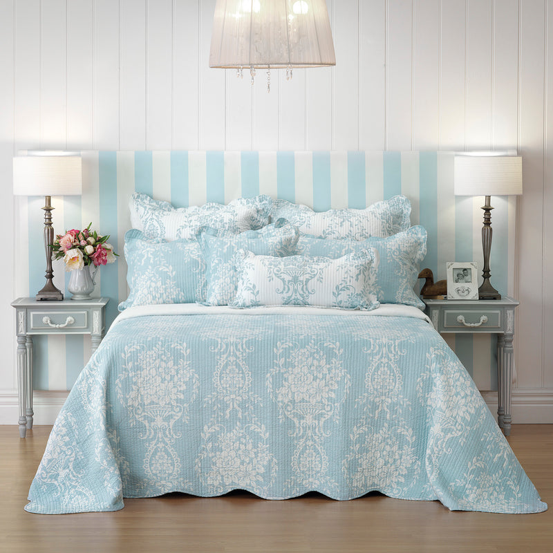 Florence Bedspread Set - Blue