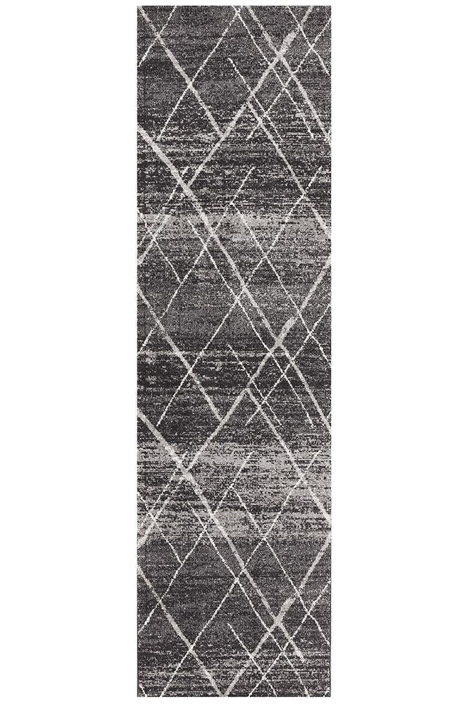 Noah Charcoal Contemporary Runner