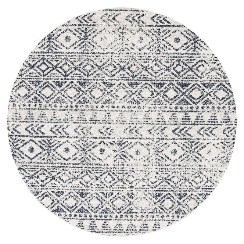 Ismail Rustic Round Rug