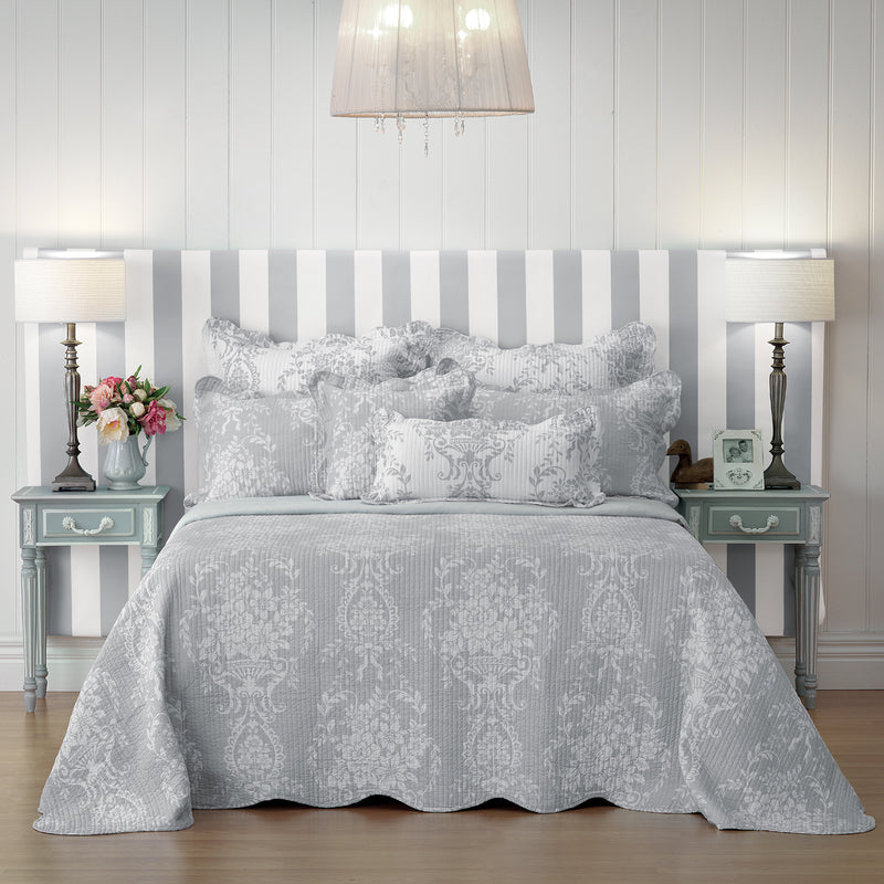 Florence Bedspread Set - Grey