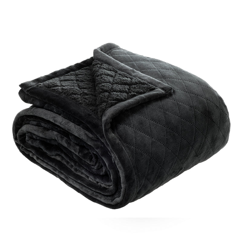 Mansfield Charcoal Blanket