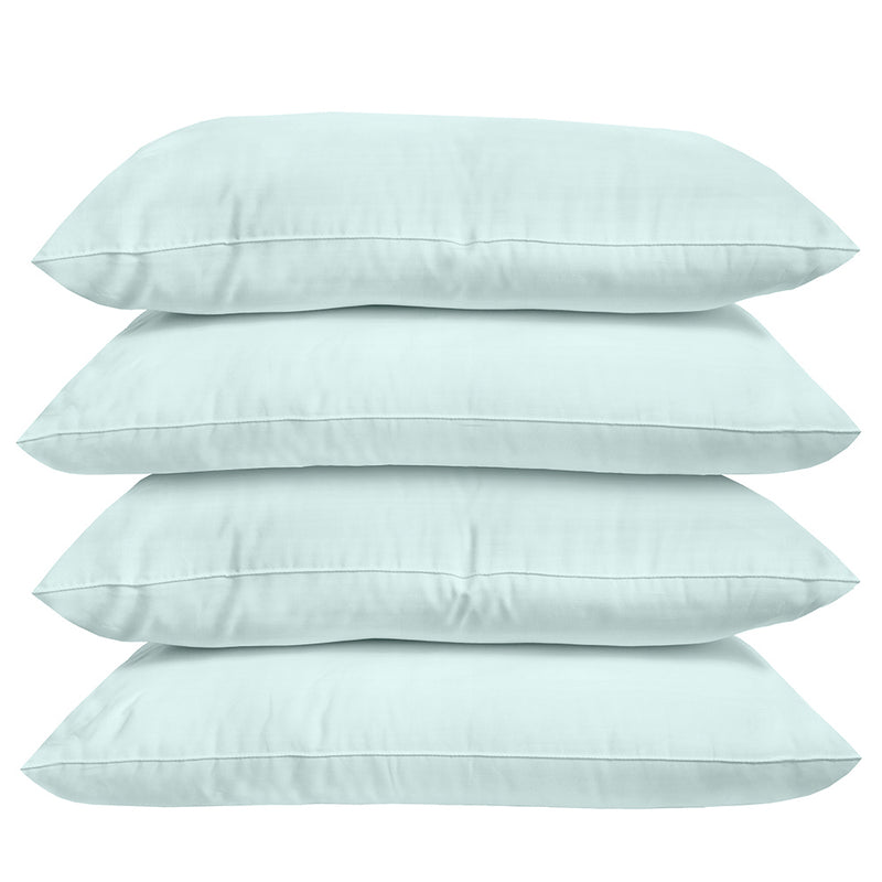 Plain Dyed Standard Pillowcase - 4 Pack - Sea Foam