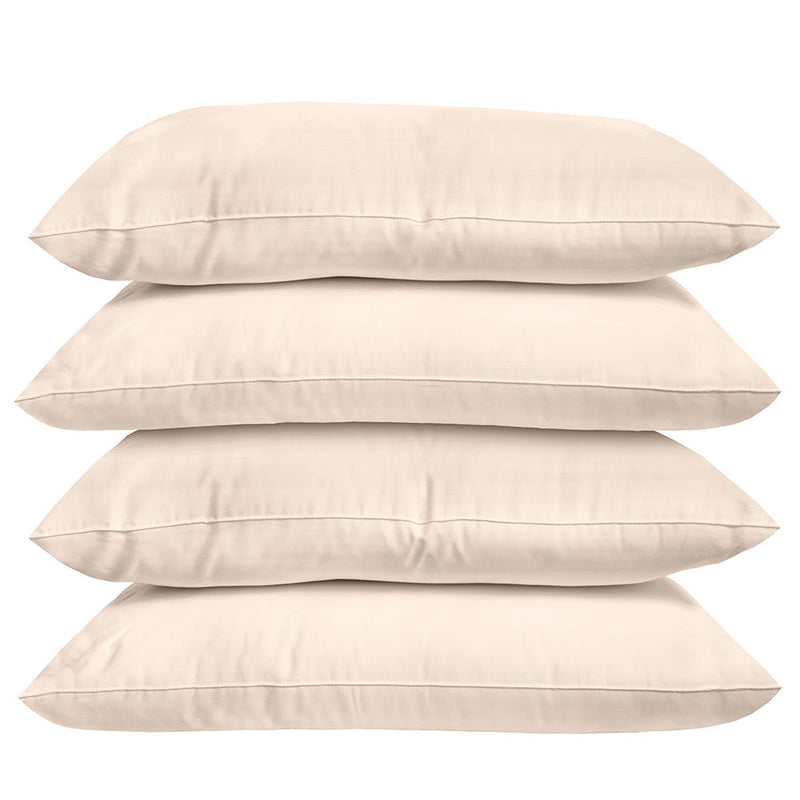 Plain Dyed Standard Pillowcase - 4 Pack - Sand