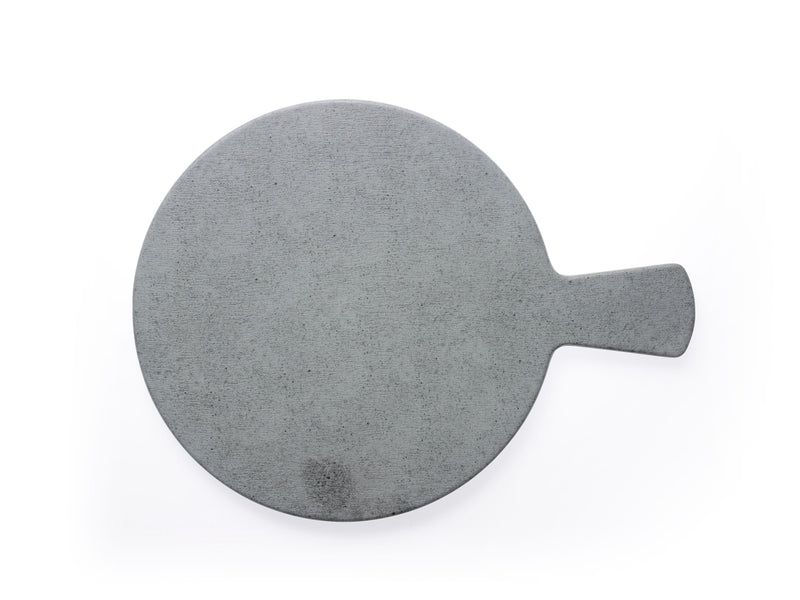 Round Board with Handle, Light Grey 372mm