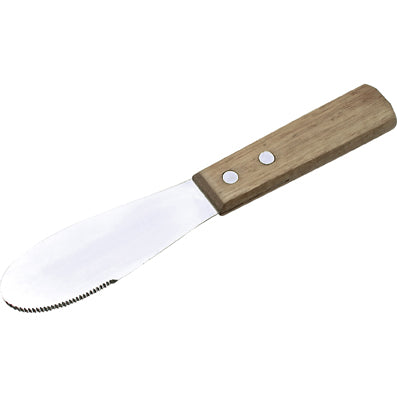 Butter Spreader with Wooden Handle - Stainless Steel