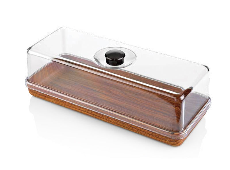 Evelin Rectangular Platter & Cover Set 390x160x130mm